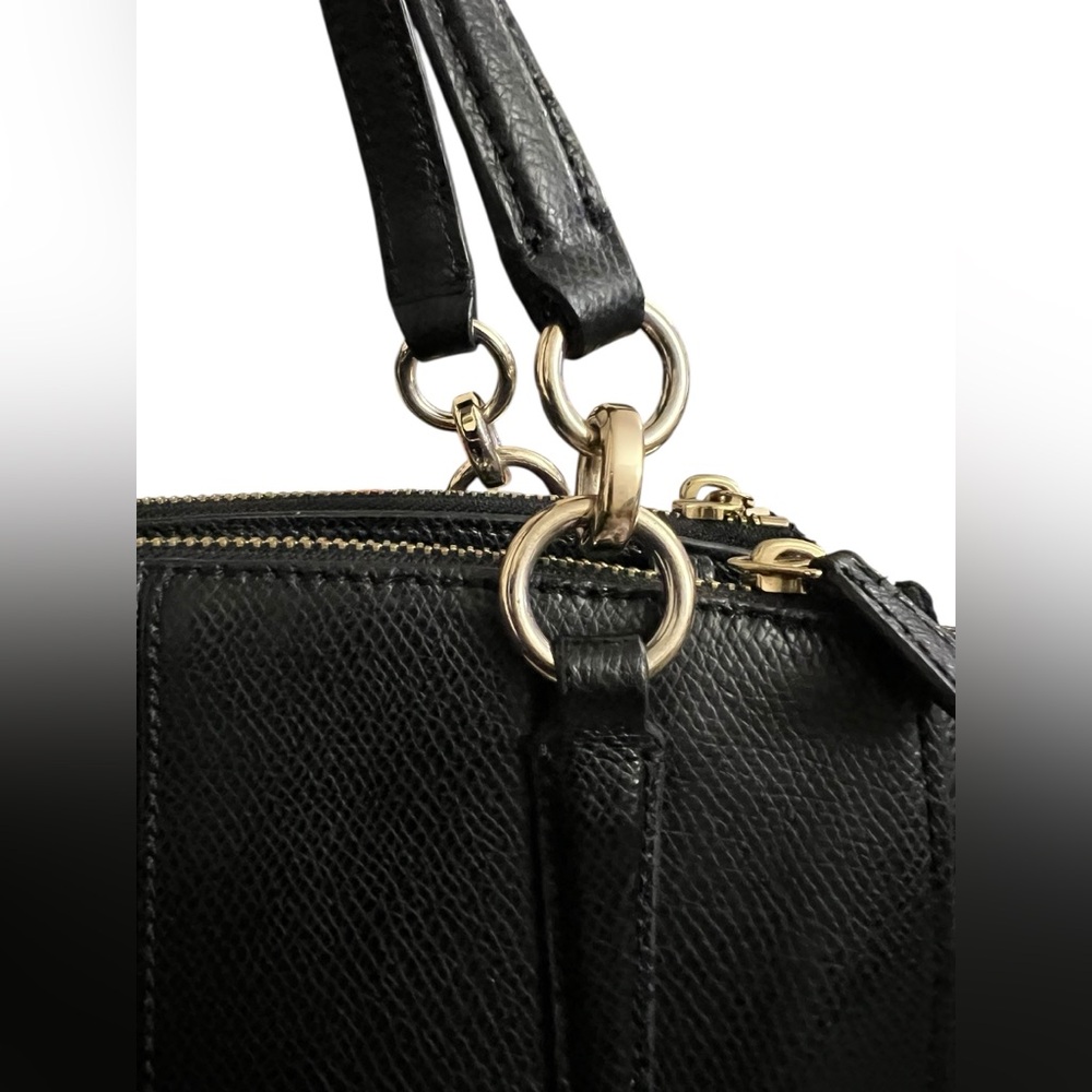 Coach Mini Christie Carryall Pebbled Leather Satchel - Picture 6 of 13